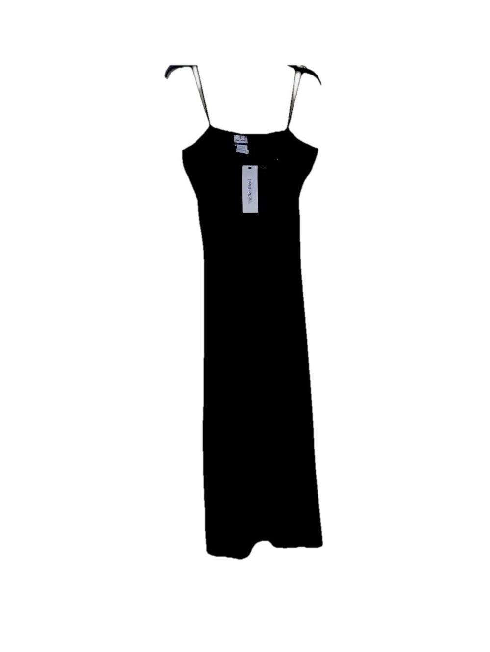 Vtg Black Beaded Guy Laroche Y2K Cocktail Dress Spaghetti Straps Size 12 France